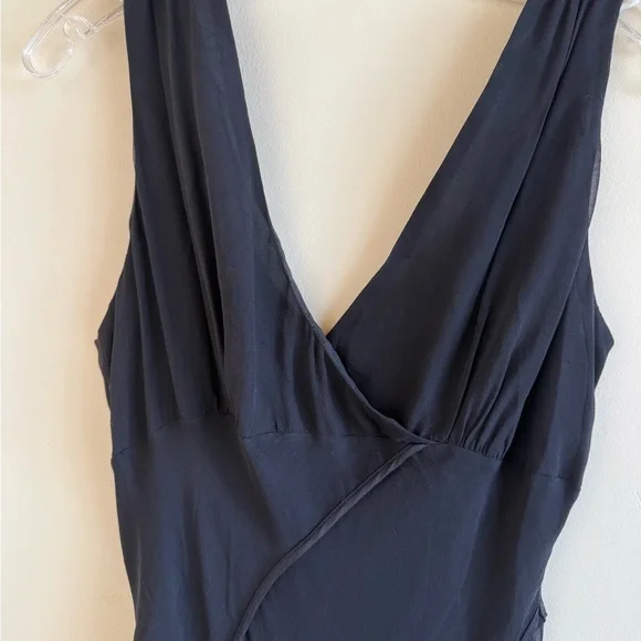 Vintage 90’s Black Silk Slip Dress - Picture 3 of 6